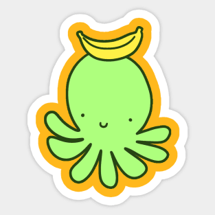 Banana Octopus Sticker